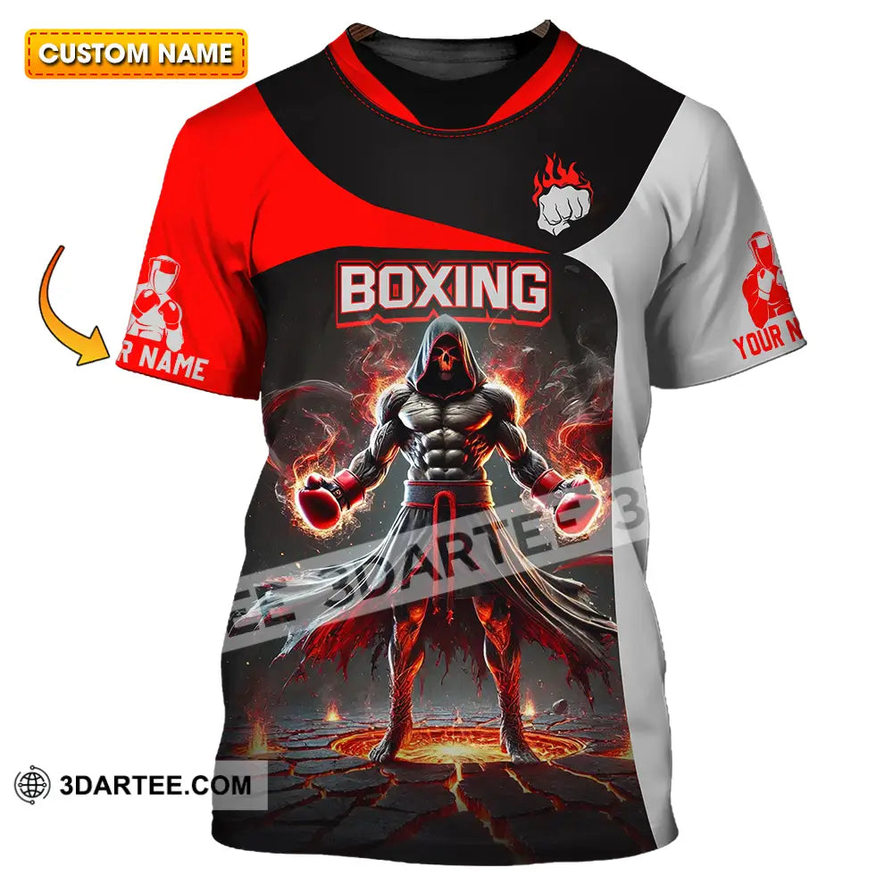 Unisex Shirt - Custom Text Boxing T-Shirt