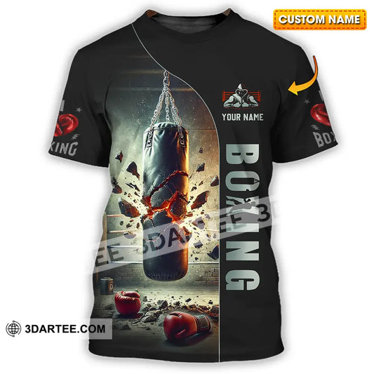 Unisex Shirt - Custom Text Boxing T-Shirt