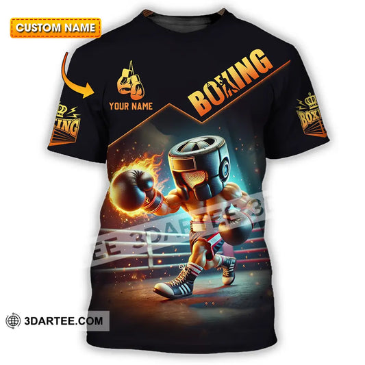 Unisex Shirt - Custom Text Boxing T-Shirt