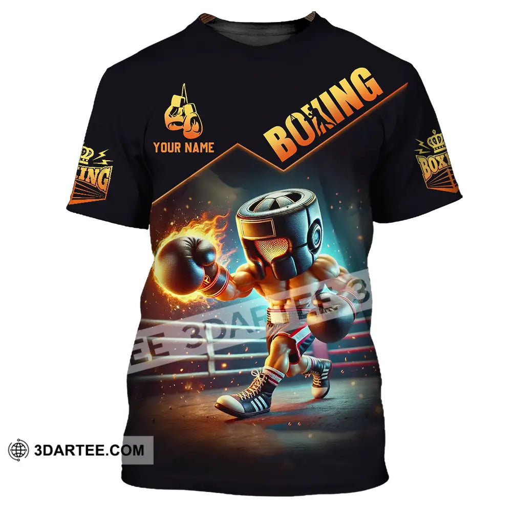 Unisex Shirt - Custom Text Boxing T-Shirt / S T-Shirt