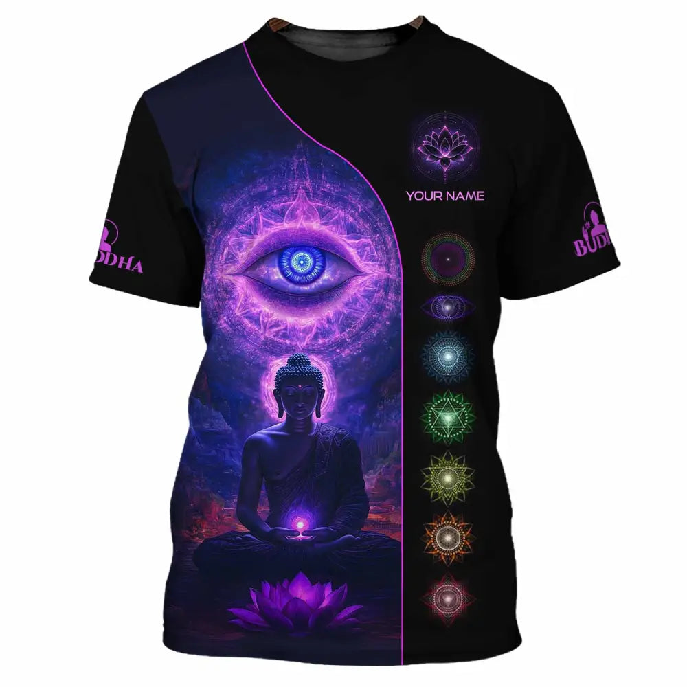 Unisex Shirt - Custom Text Shirt Buddha T-Shirt / S T-shirt