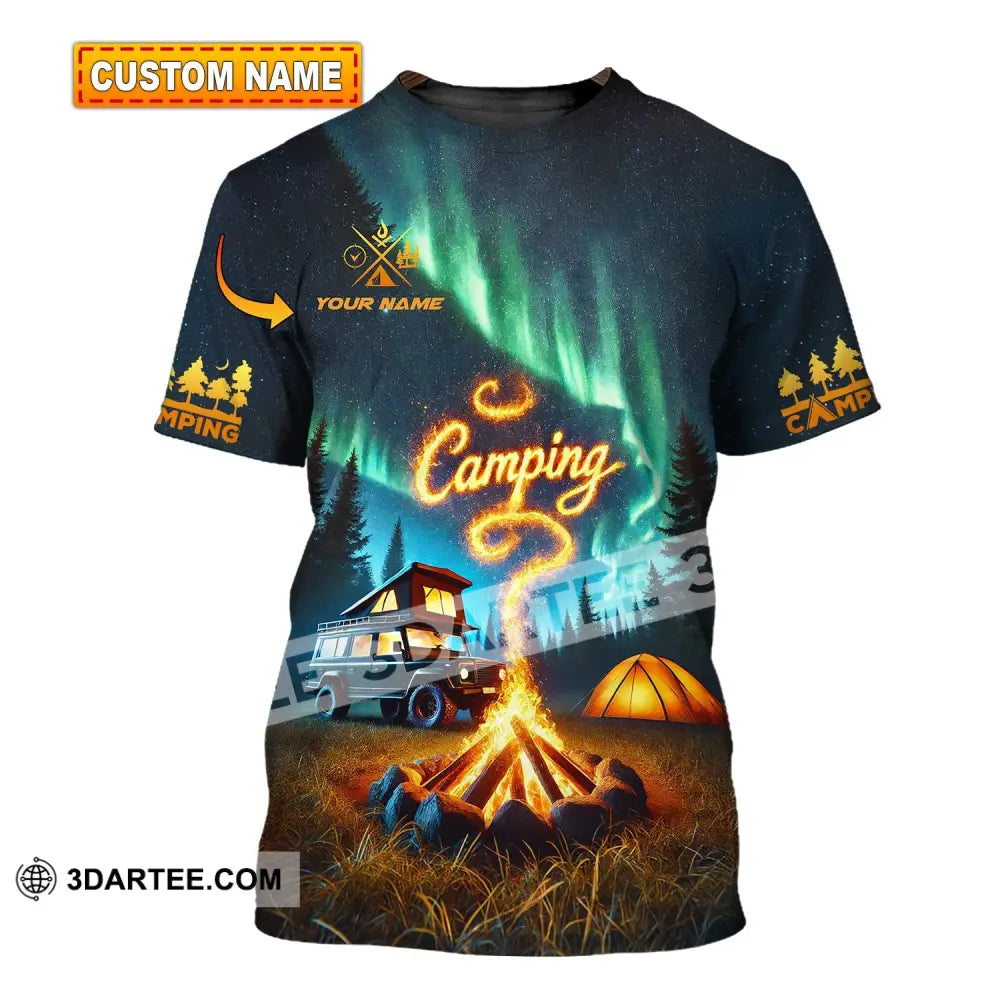 Unisex Shirt - Custom Text Camping T-Shirt