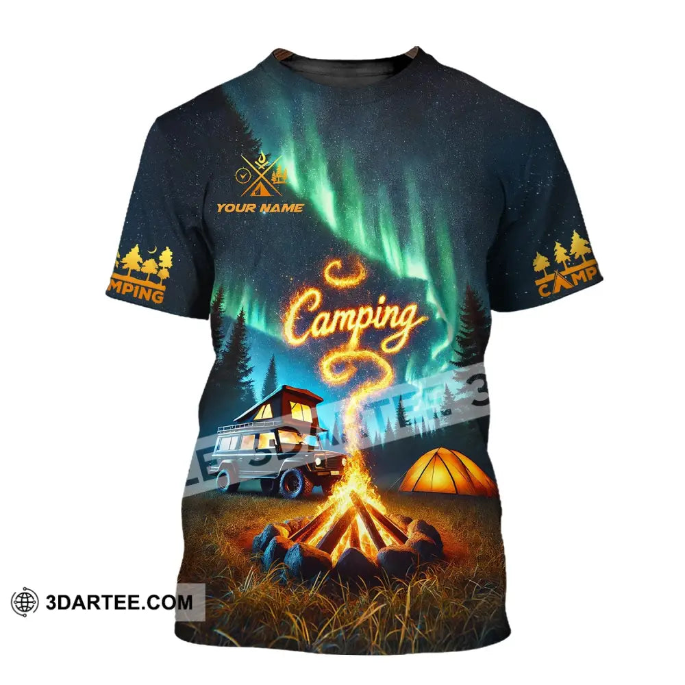 Unisex Shirt - Custom Text Camping T-Shirt / S T-Shirt