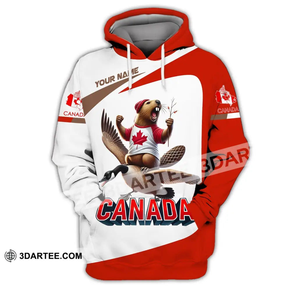 Unisex Shirt - Custom Text Canada Hoodie / S T-Shirt