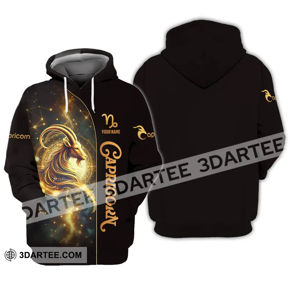 Unisex Shirt - Custom Text Capricorn Hoodie / S T-Shirt