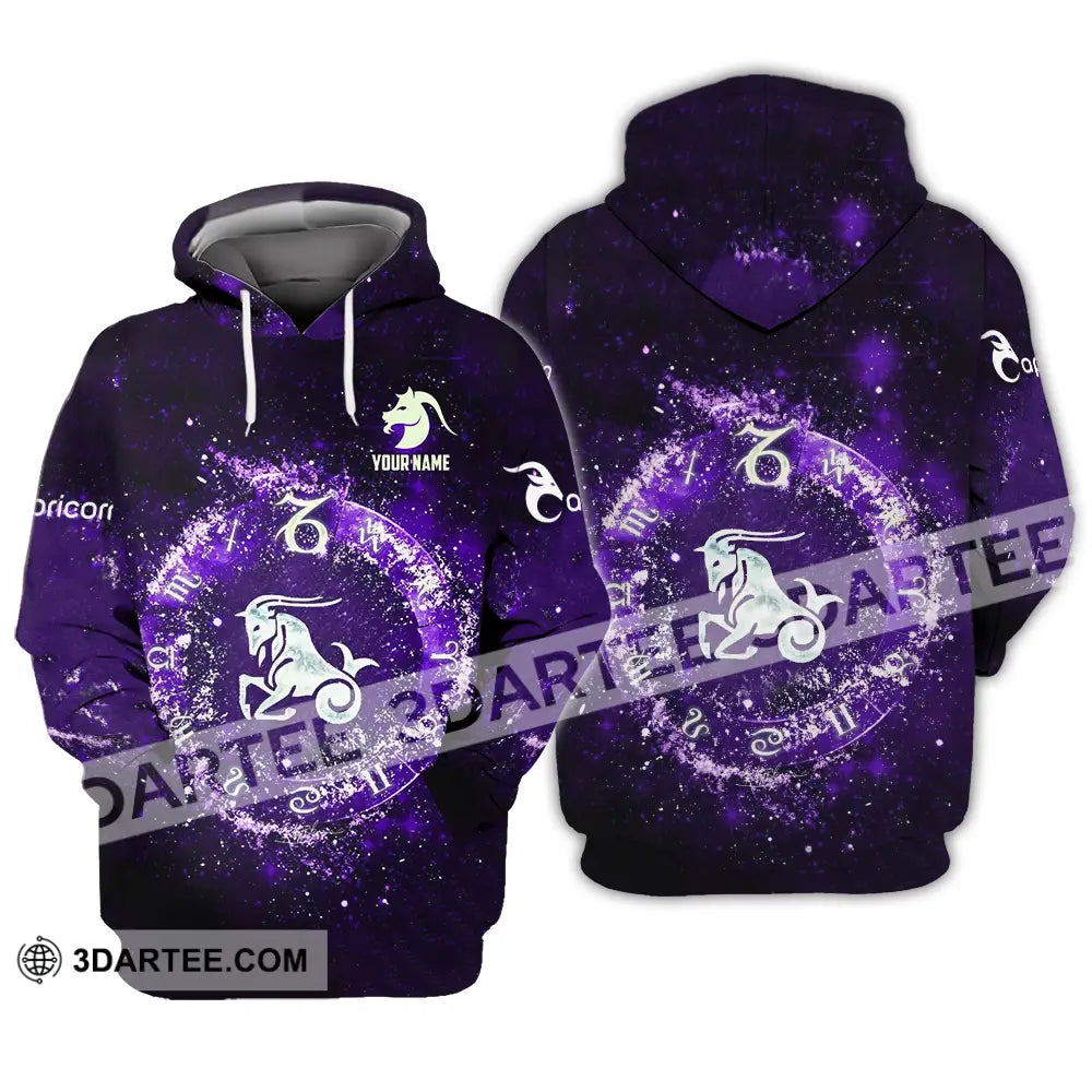Unisex Shirt - Custom Text Capricorn Hoodie / S T-Shirt