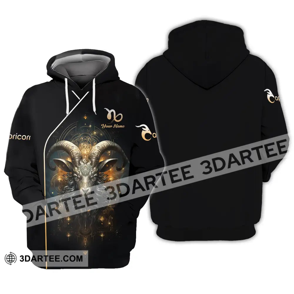 Unisex Shirt - Custom Text Capricorn Hoodie / S T-Shirt