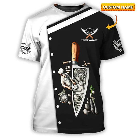 Unisex Shirt - Custom Text Chef Shirt T-shirt