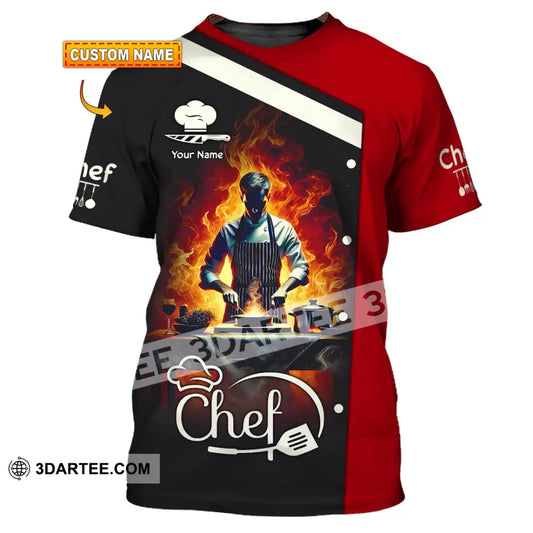 Unisex Shirt - Custom Text Shirt Chef Shirt T-shirt