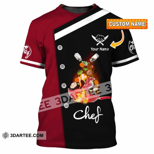 Unisex Shirt - Custom Text Shirt Chef Shirt T-shirt