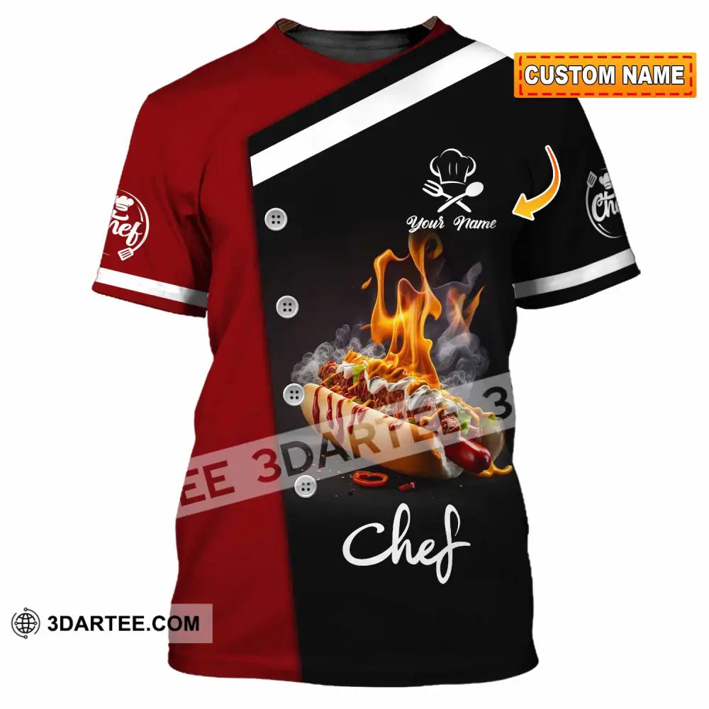 Unisex Shirt - Custom Text Shirt Chef Shirt T-shirt