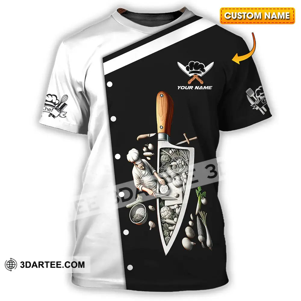 Unisex Shirt - Custom Text Chef Shirt T-shirt