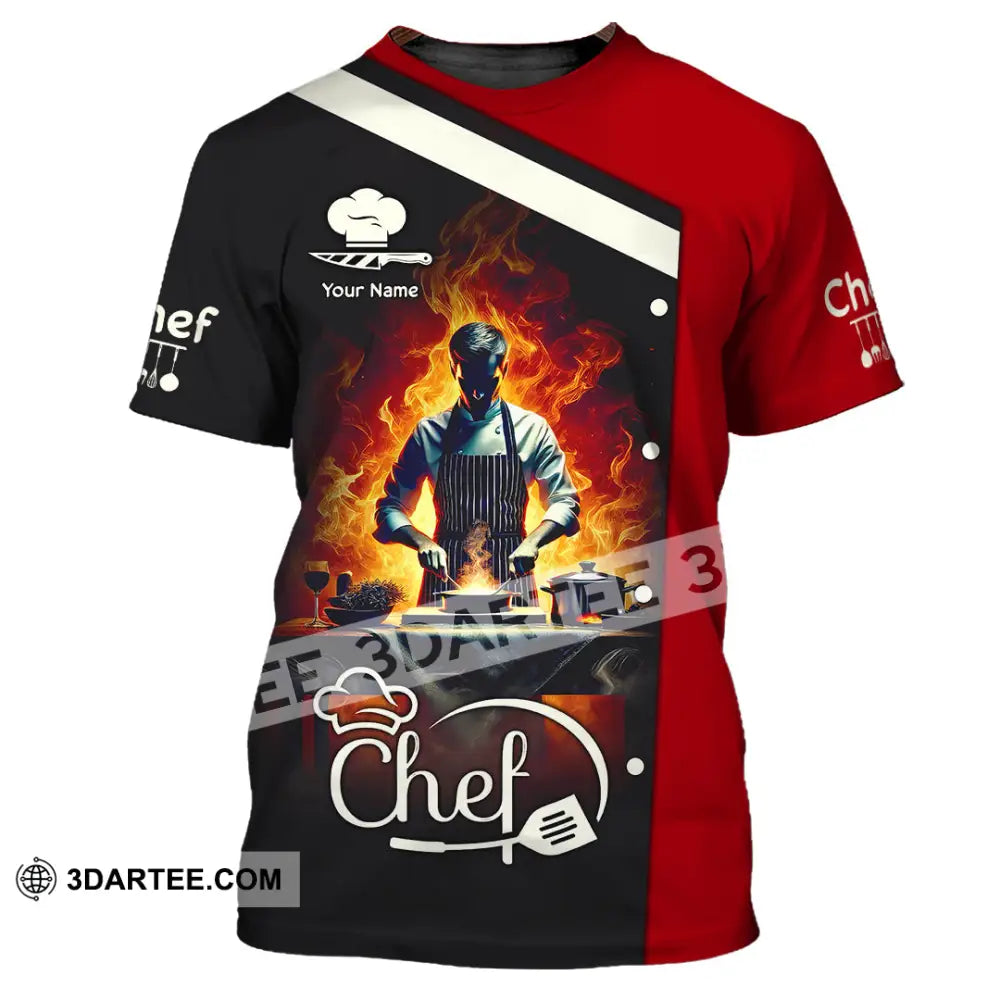 Unisex Shirt - Custom Text Shirt Chef Shirt T-Shirt / S T-shirt