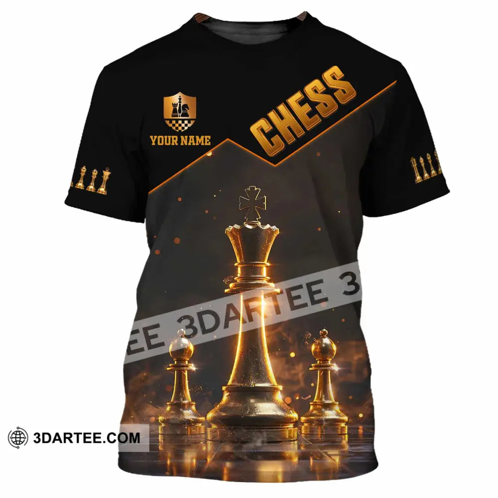 Unisex Shirt - Custom Text Chess Player Shirt T-Shirt / S T-shirt