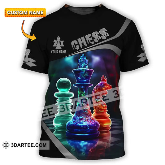 Unisex Shirt - Custom Text Chess T-Shirt