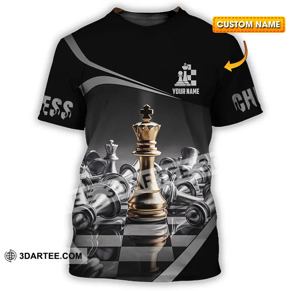 Unisex Shirt - Custom Text Chess T-Shirt