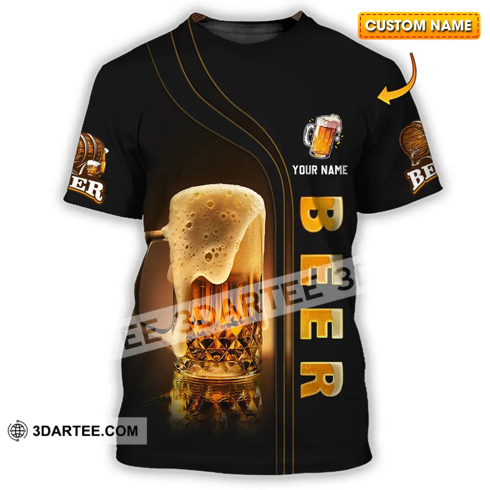 Unisex Shirt - Custom Text Shirt Chill With Beer T-shirt