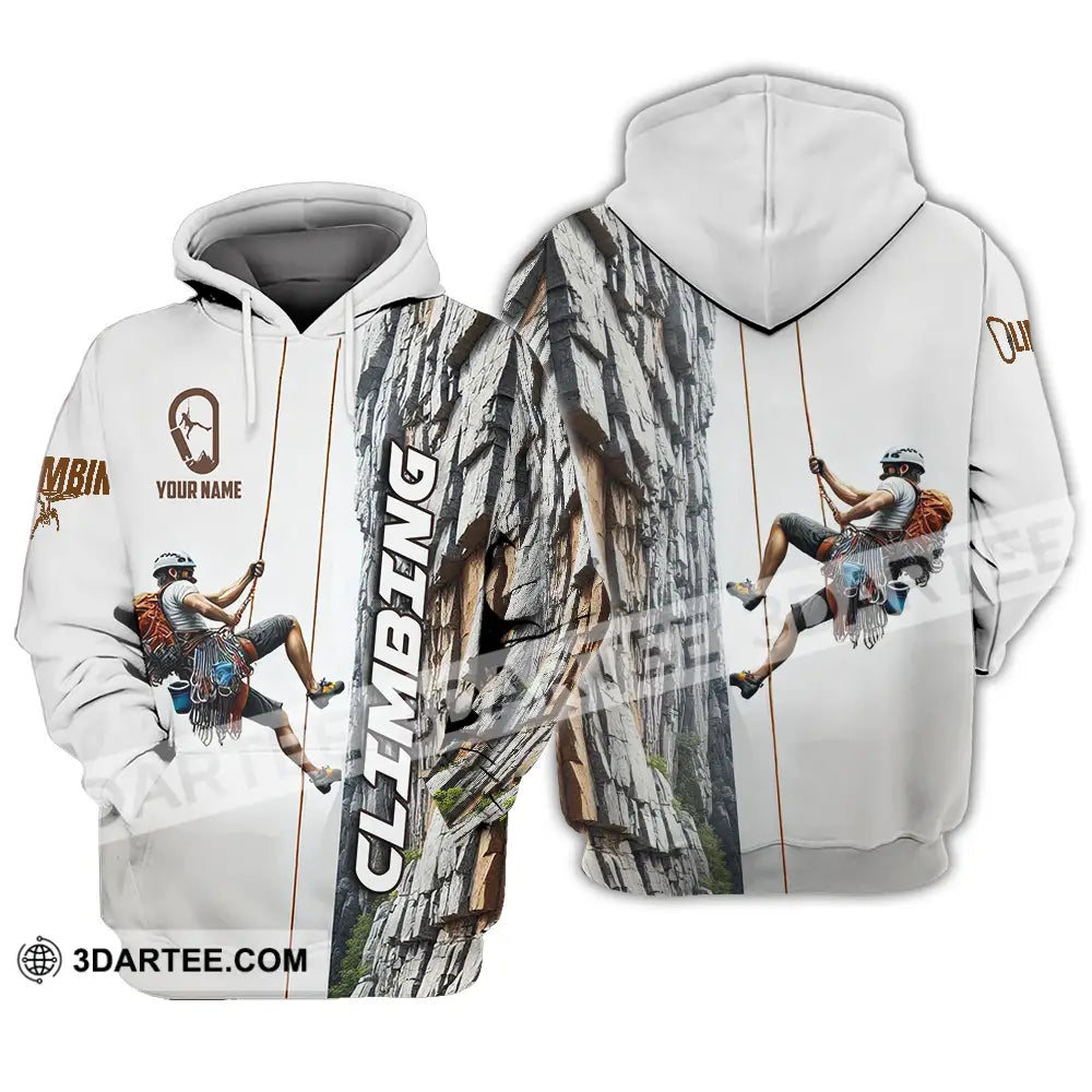 Unisex Shirt - Custom Text Climbing Hoodie / S T-Shirt