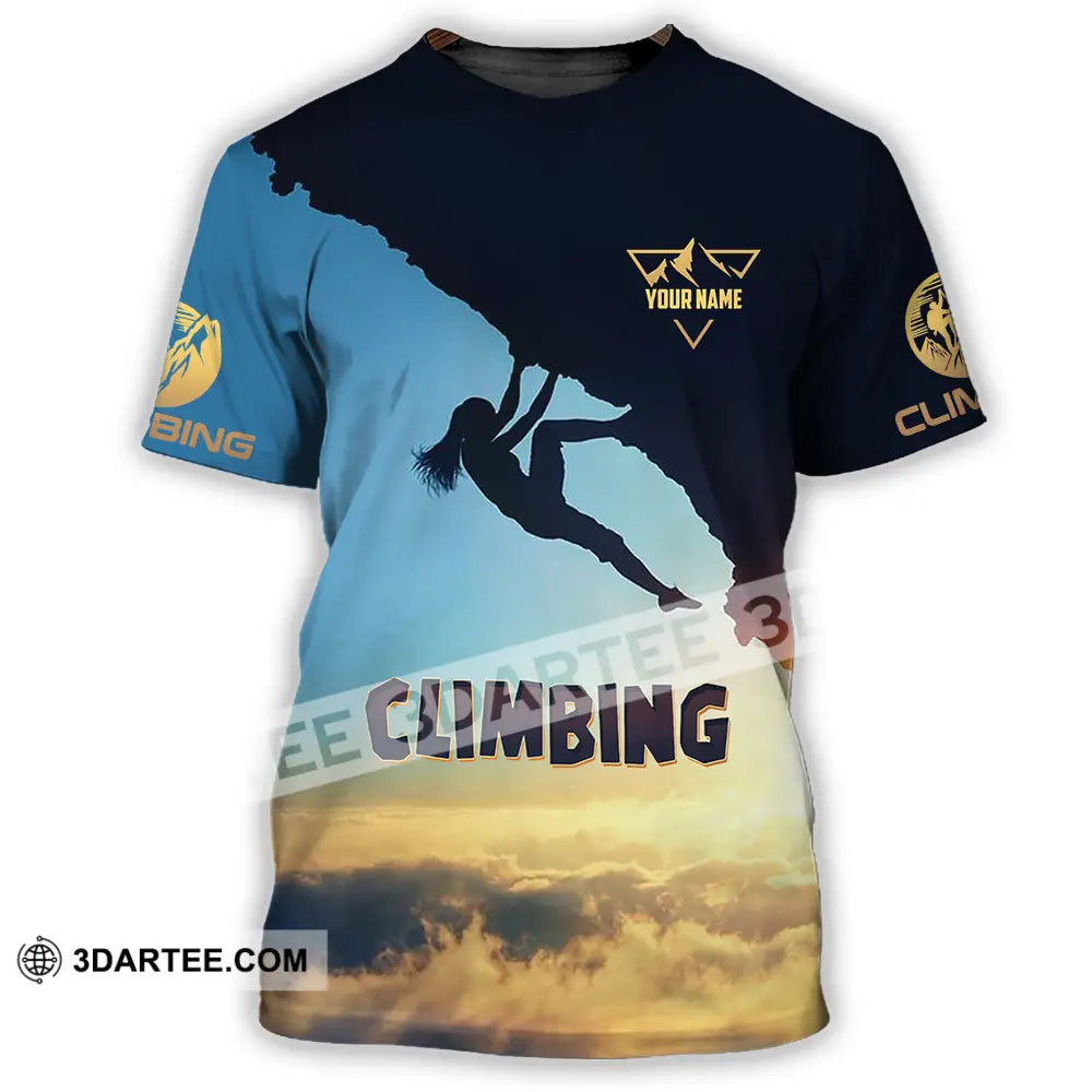 Unisex Shirt - Custom Text Climbing T-Shirt / S T-Shirt