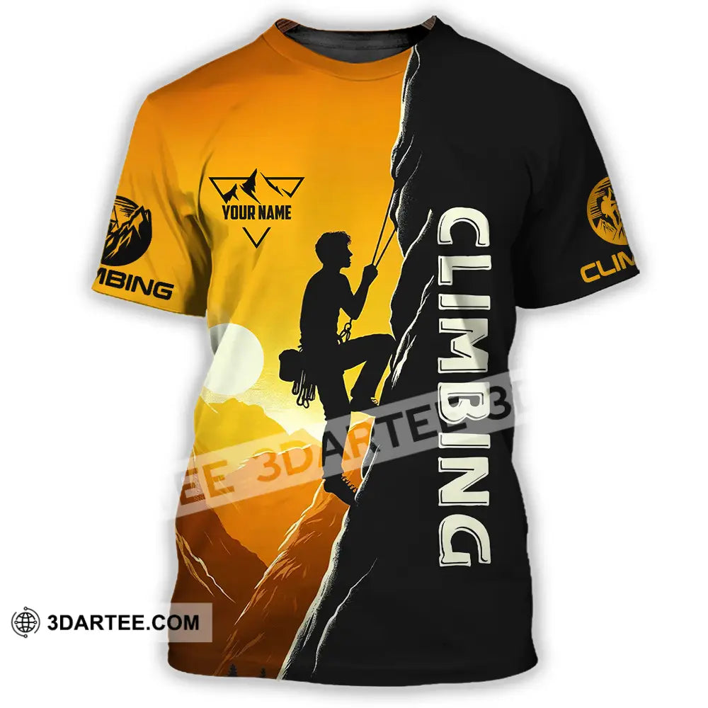 Unisex Shirt - Custom Text Climbing T-Shirt / S T-Shirt