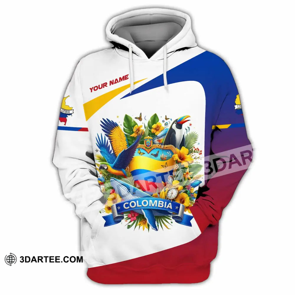 Unisex Shirt - Custom Text Colombia Hoodie / S T-Shirt