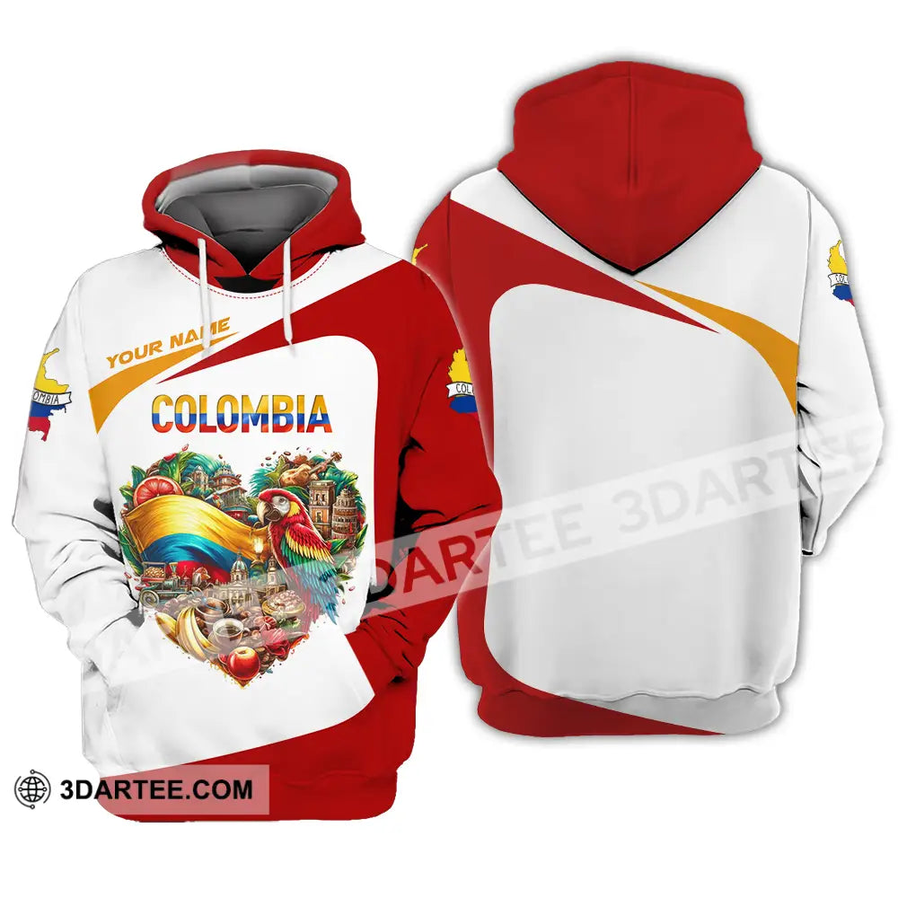 Unisex Shirt - Custom Text Shirt Colombia Hoodie / S T-shirt