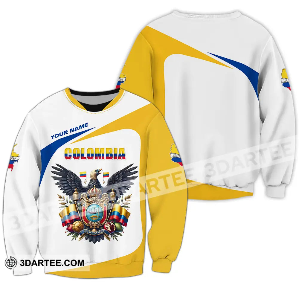 Unisex Shirt - Custom Text Shirt Colombia Long Sleeve / S T-shirt