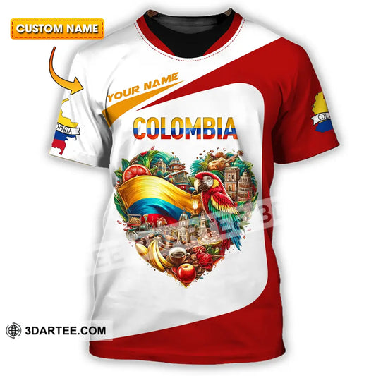 Unisex Shirt - Custom Text Shirt Colombia T-shirt