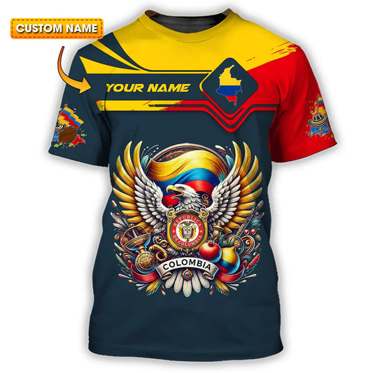 Unisex Shirt - Custom Text Shirt Colombia T-shirt