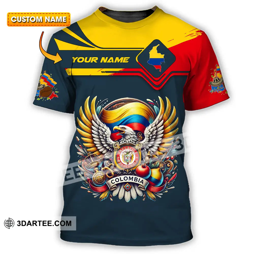 Unisex Shirt - Custom Text Shirt Colombia T-shirt