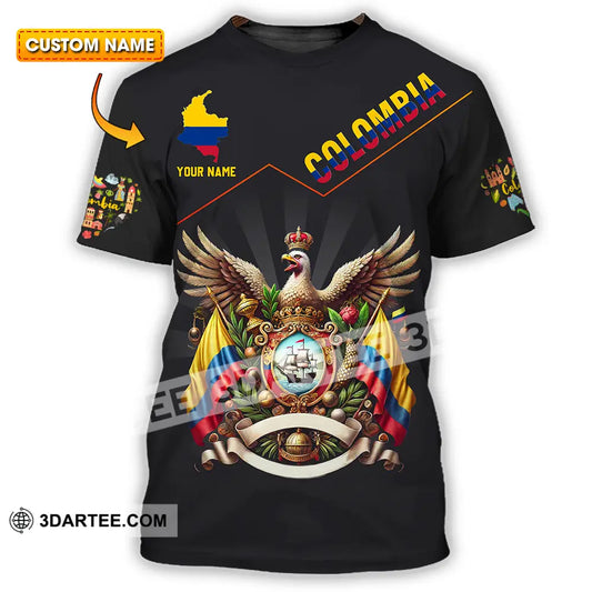 Unisex Shirt - Custom Text Shirt Colombia T-shirt