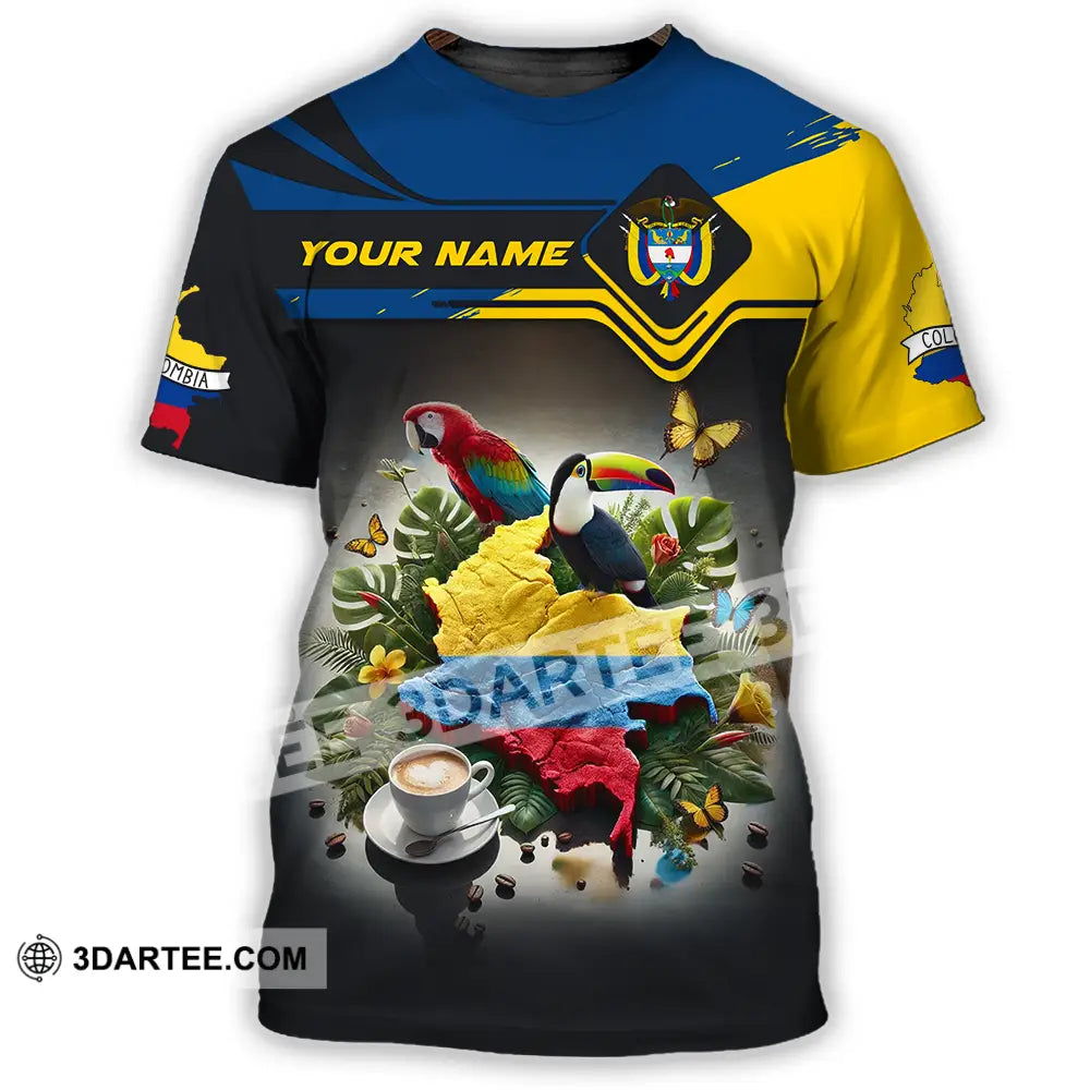 Unisex Shirt - Custom Text Shirt Colombia T-Shirt / S T-shirt