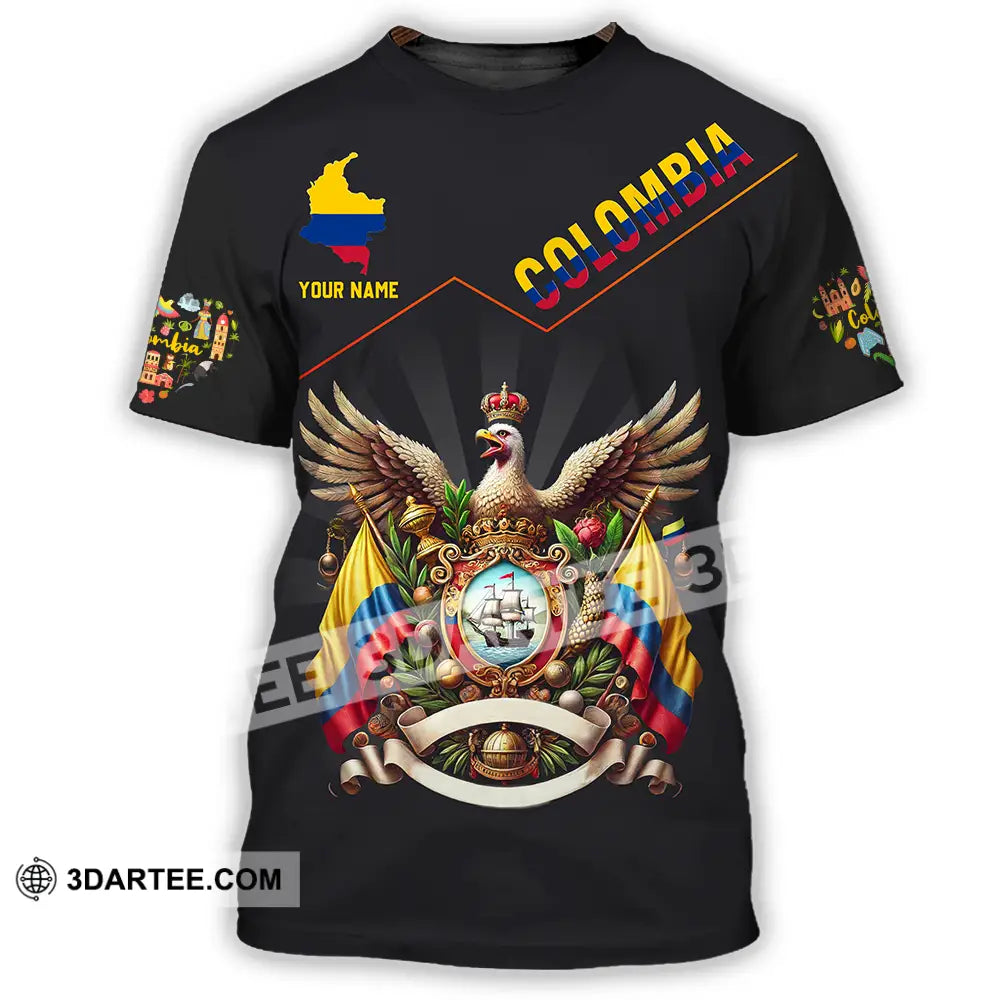 Unisex Shirt - Custom Text Shirt Colombia T-Shirt / S T-shirt