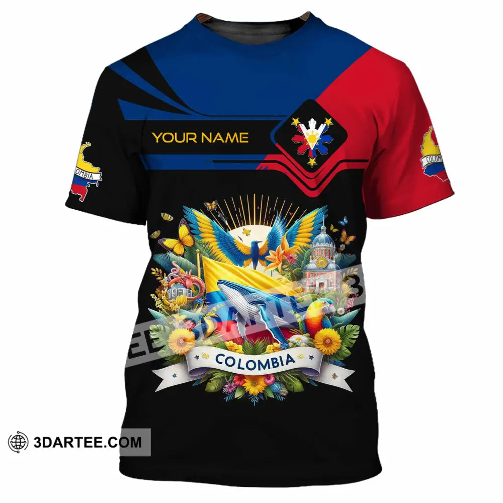 Unisex Shirt - Custom Text Colombia T-Shirt / S T-Shirt