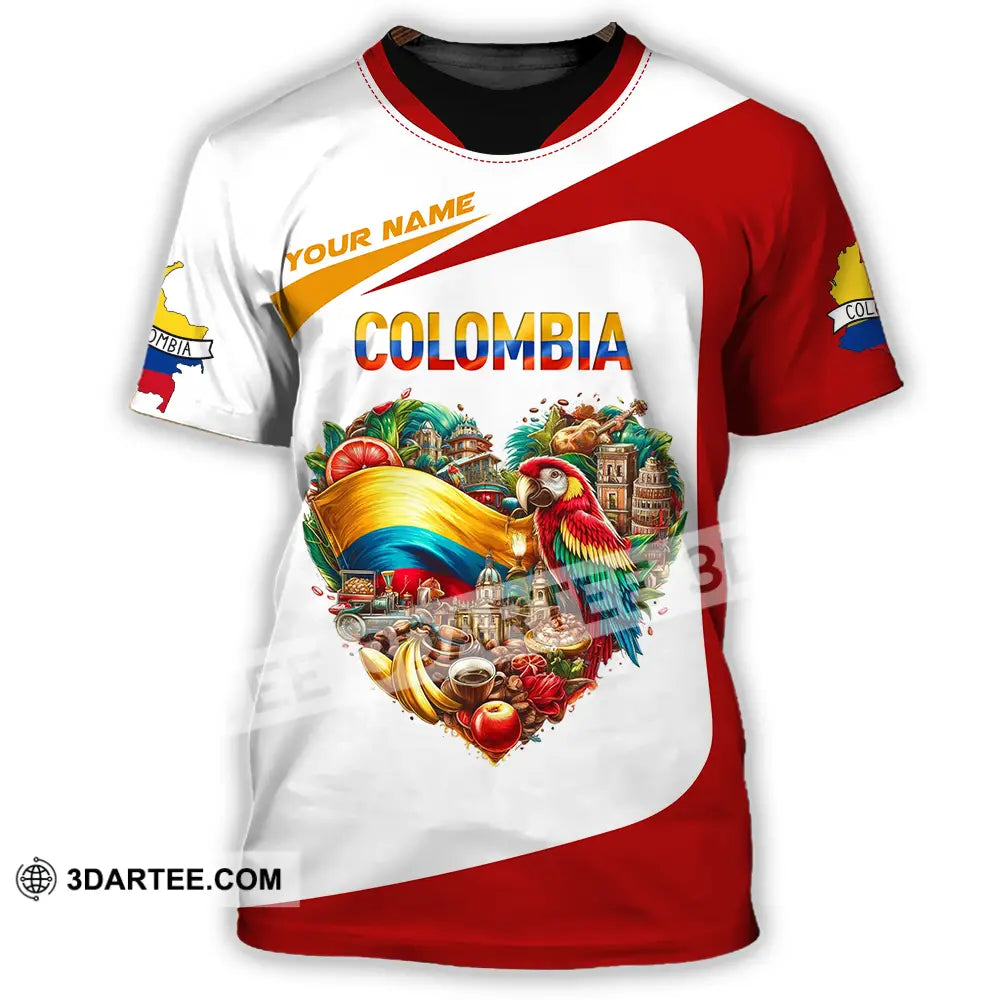 Unisex Shirt - Custom Text Shirt Colombia T-Shirt / S T-shirt