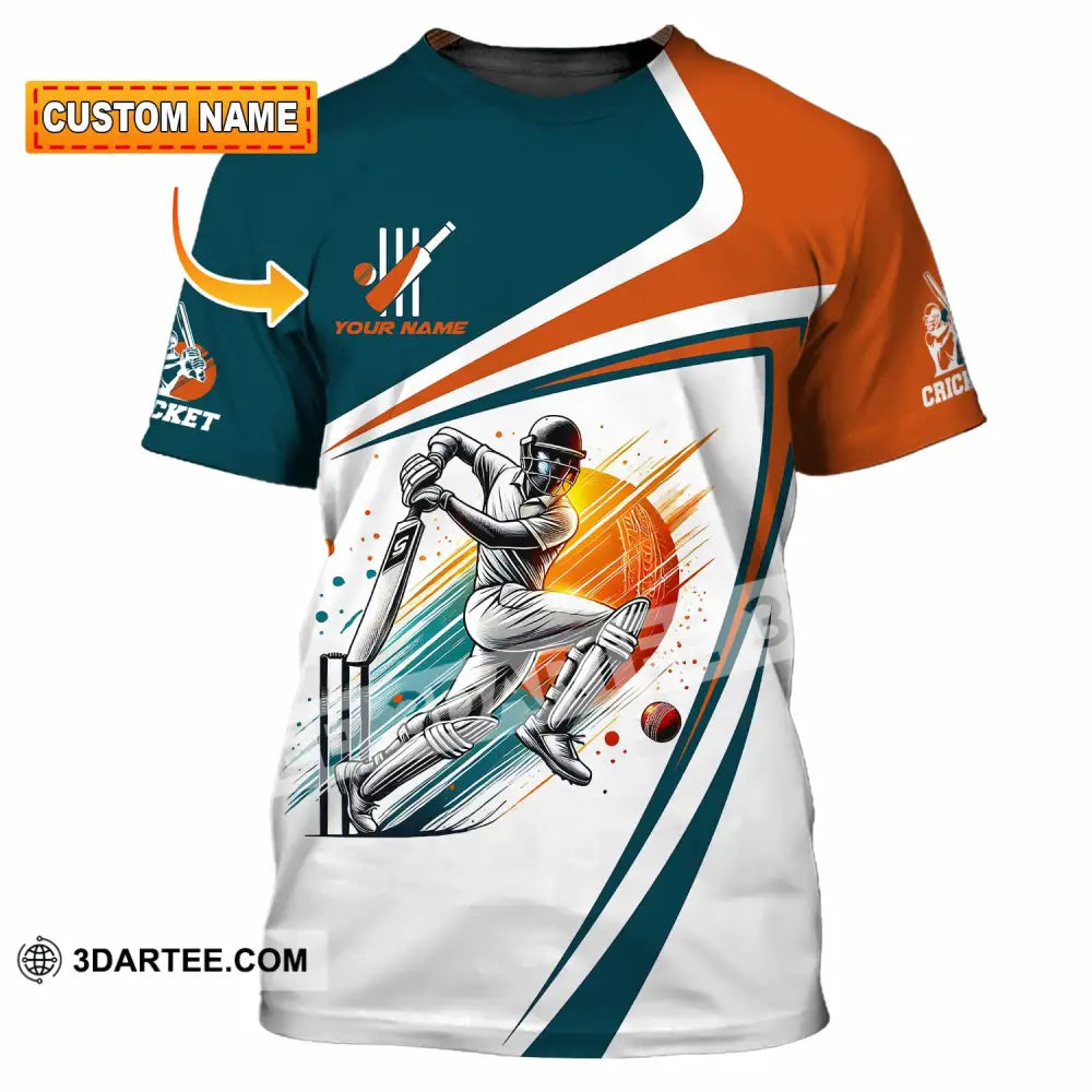 Unisex Shirt - Custom Text Cricket Shirt T-shirt