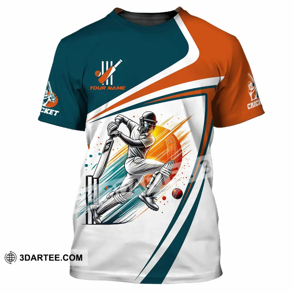 Unisex Shirt - Custom Text Cricket Shirt T-Shirt / S T-shirt