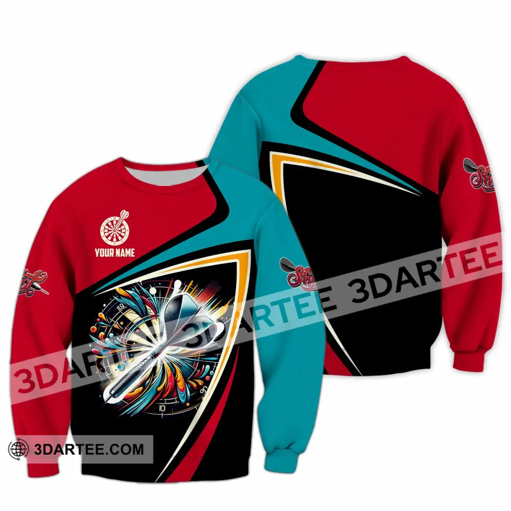 Unisex Shirt - Custom Text Shirt Dart Shirt Long Sleeve / S T-shirt