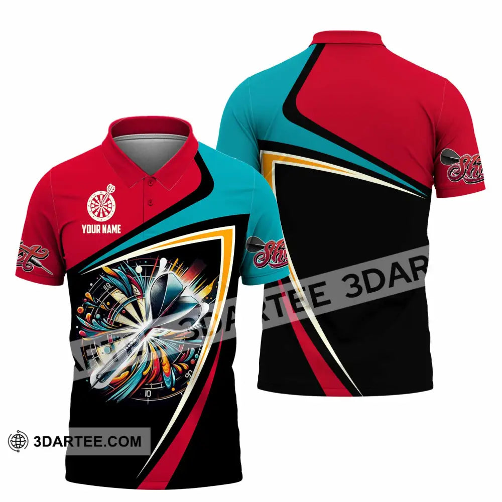 Unisex Shirt - Custom Text Shirt Dart Shirt Polo Shirt / S T-shirt