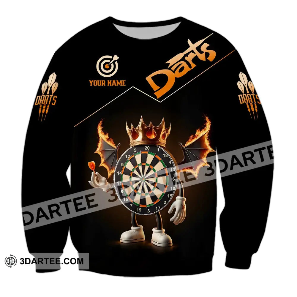 Unisex Shirt - Custom Text Darts Long Sleeve / S T-Shirt