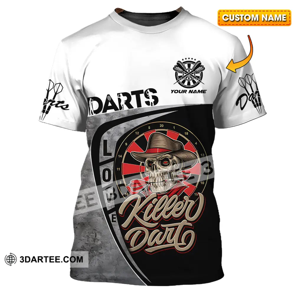 Unisex Shirt - Custom Text Darts Player Sport Killer T-Shirt