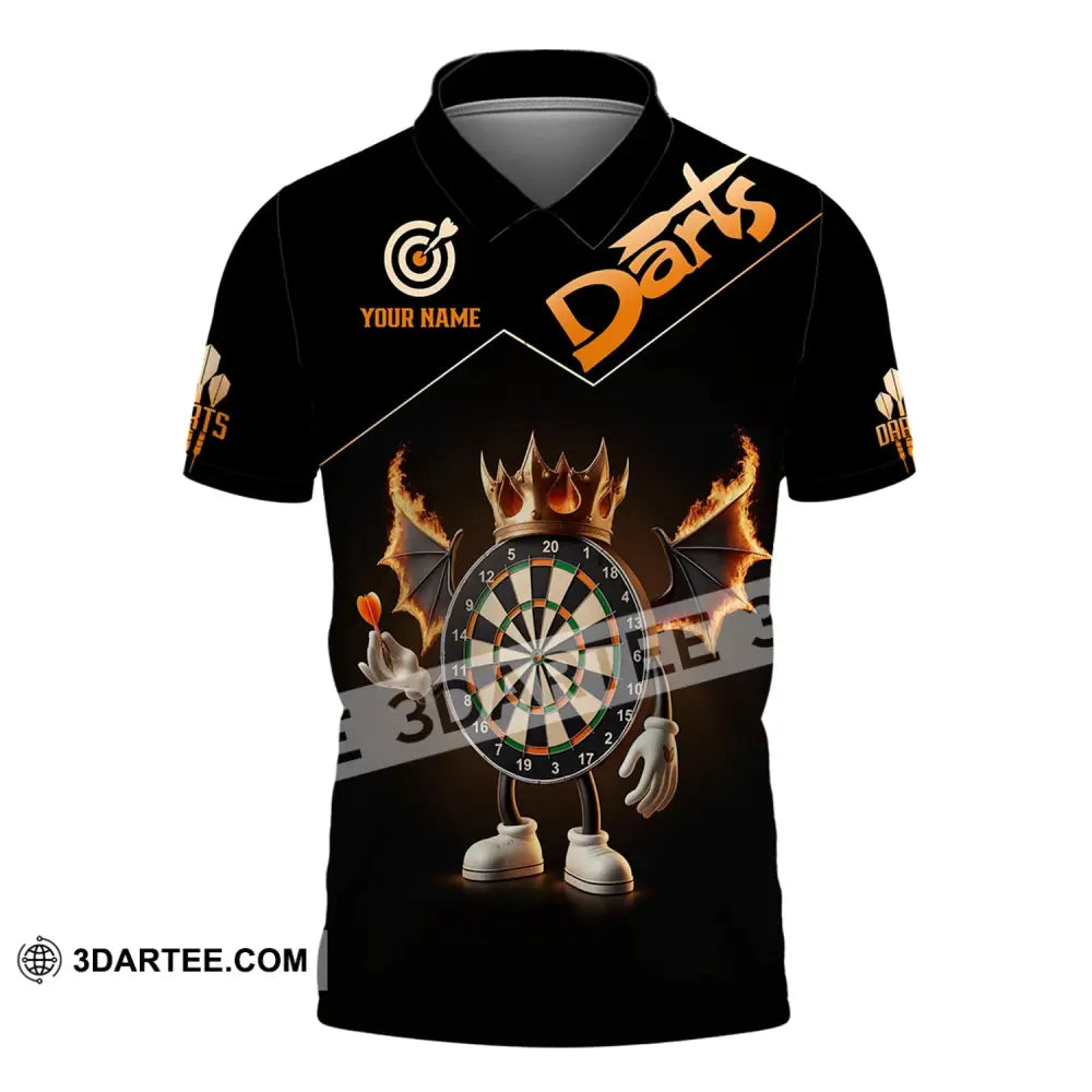 Unisex Shirt - Custom Text Darts Polo / S T-Shirt