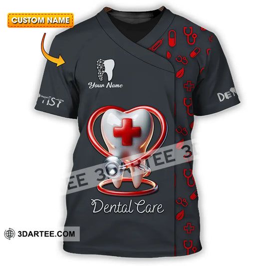 Unisex Shirt - Custom Text Shirt Dental Care T-shirt