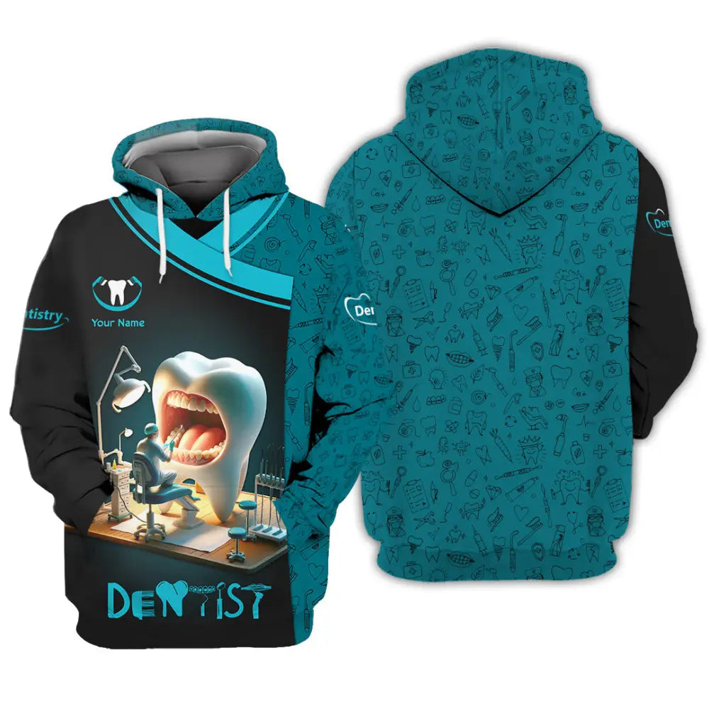 Unisex Shirt - Custom Text Dentist Shirt Hoodie / S T-shirt