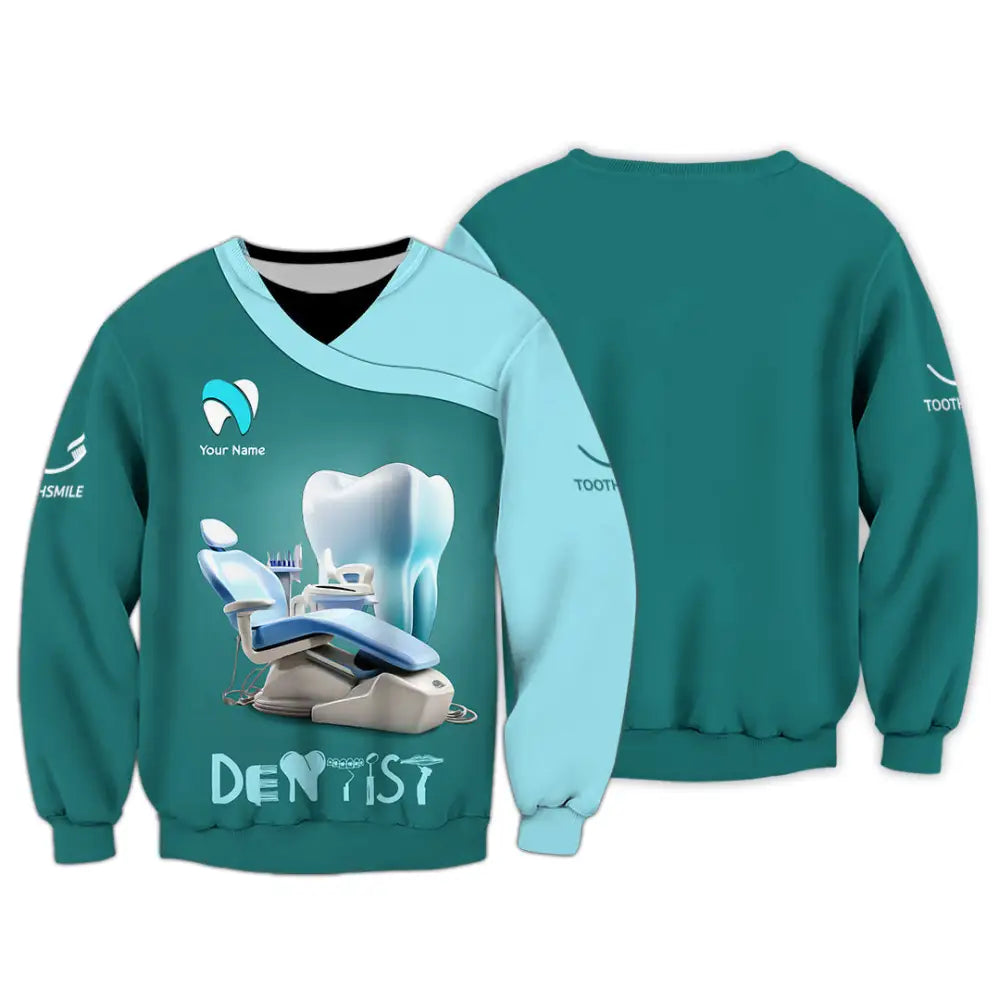 Unisex Shirt - Custom Text Dentist Shirt Long Sleeve / S T-shirt