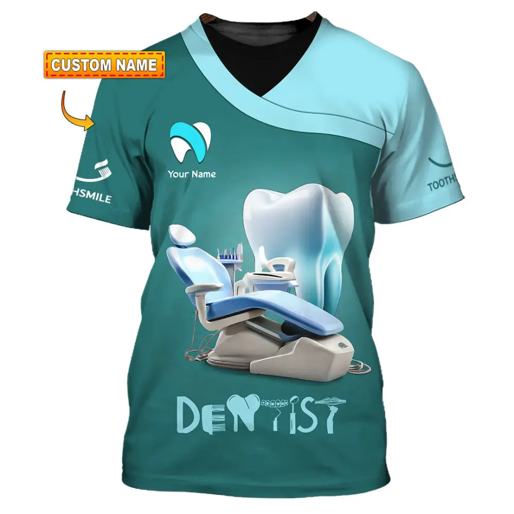 Unisex Shirt - Custom Text Dentist Shirt T-shirt