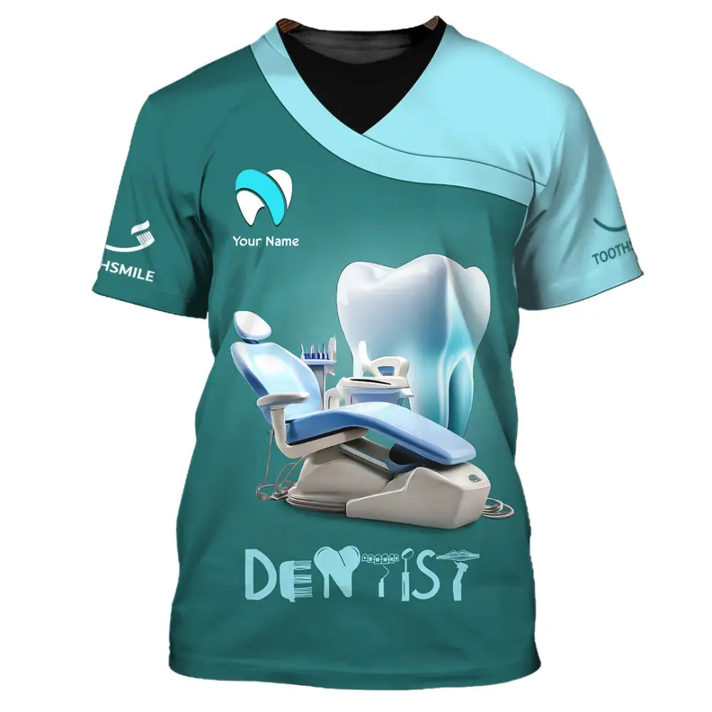 Unisex Shirt - Custom Text Dentist Shirt T-Shirt / S T-shirt