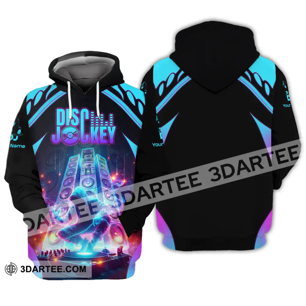Unisex Shirt - Custom Text Dis Jockey Hoodie / S T-Shirt