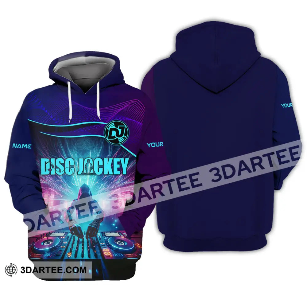 Unisex Shirt - Custom Text Dis Jockey Hoodie / S T-Shirt