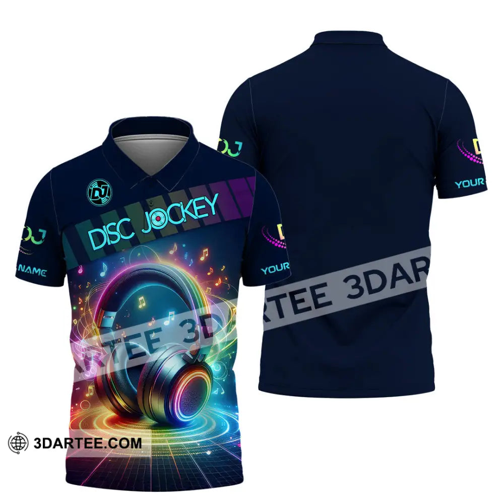 Unisex Shirt - Custom Text Dis Jockey Polo / S T-Shirt
